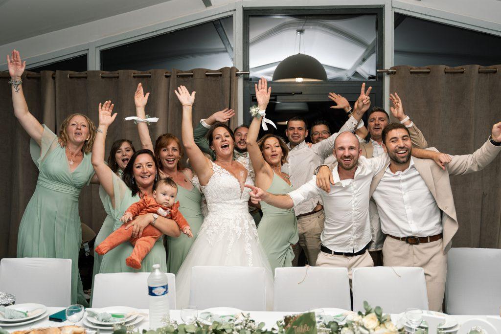 photographe mariage Nord photo groupe soirée invités fête